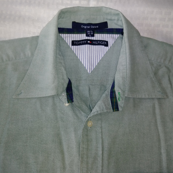 Tommy Hilfiger Original Oxford Button Down Shirt L - Picture 4 of 8